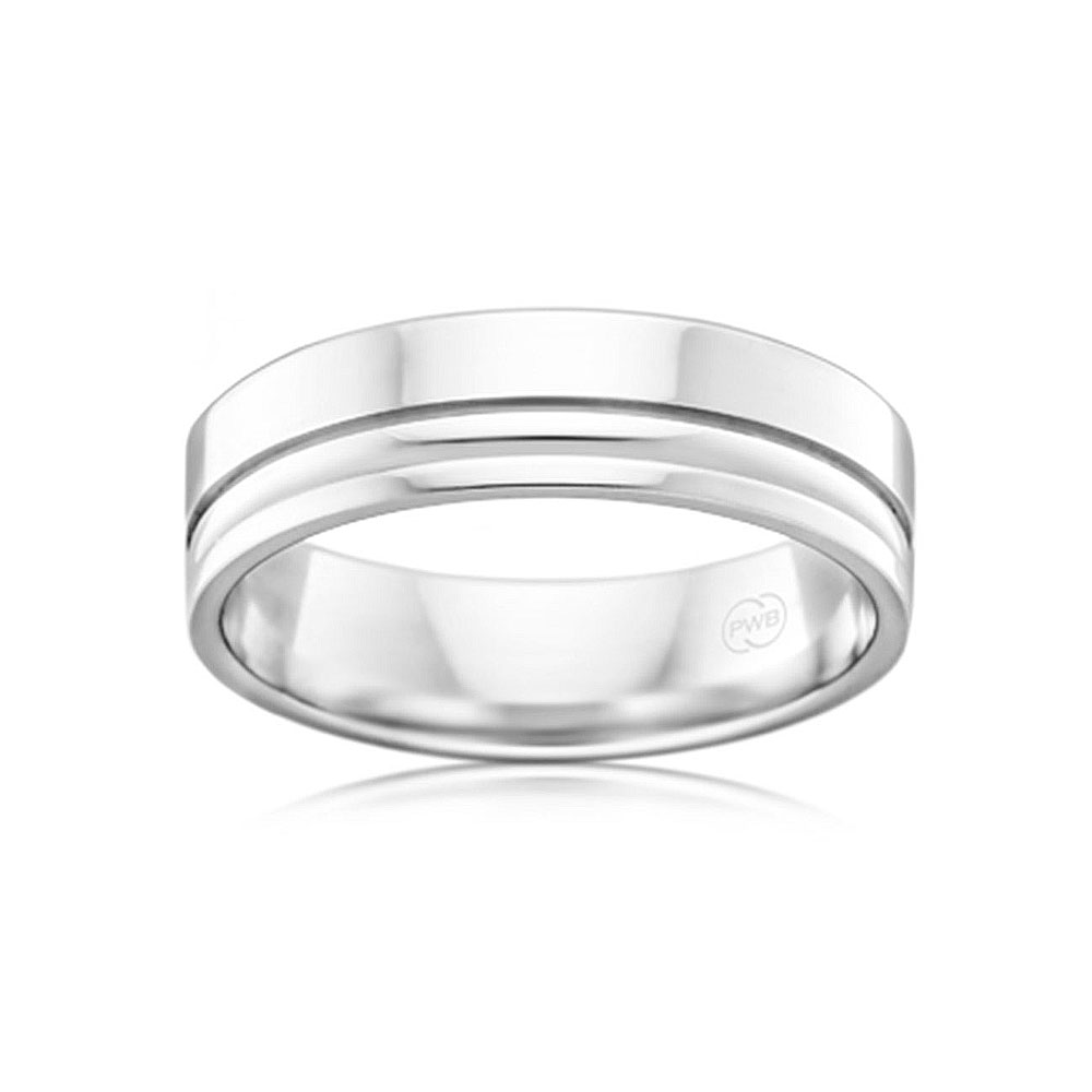 8mm Classic Gold Mens Wedding Ring Temple & Grace UK