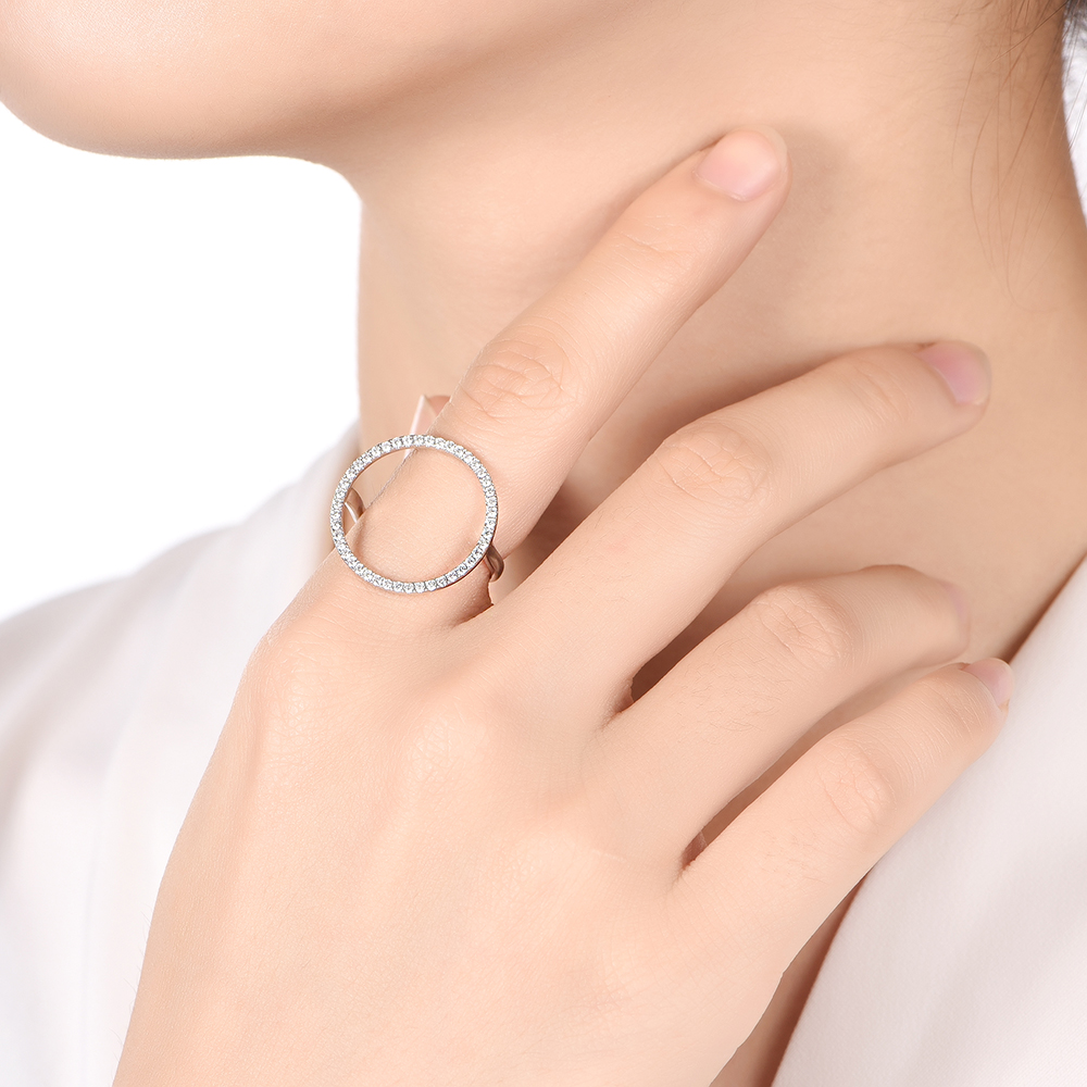 Circle Diamond Ring Temple & Grace UK