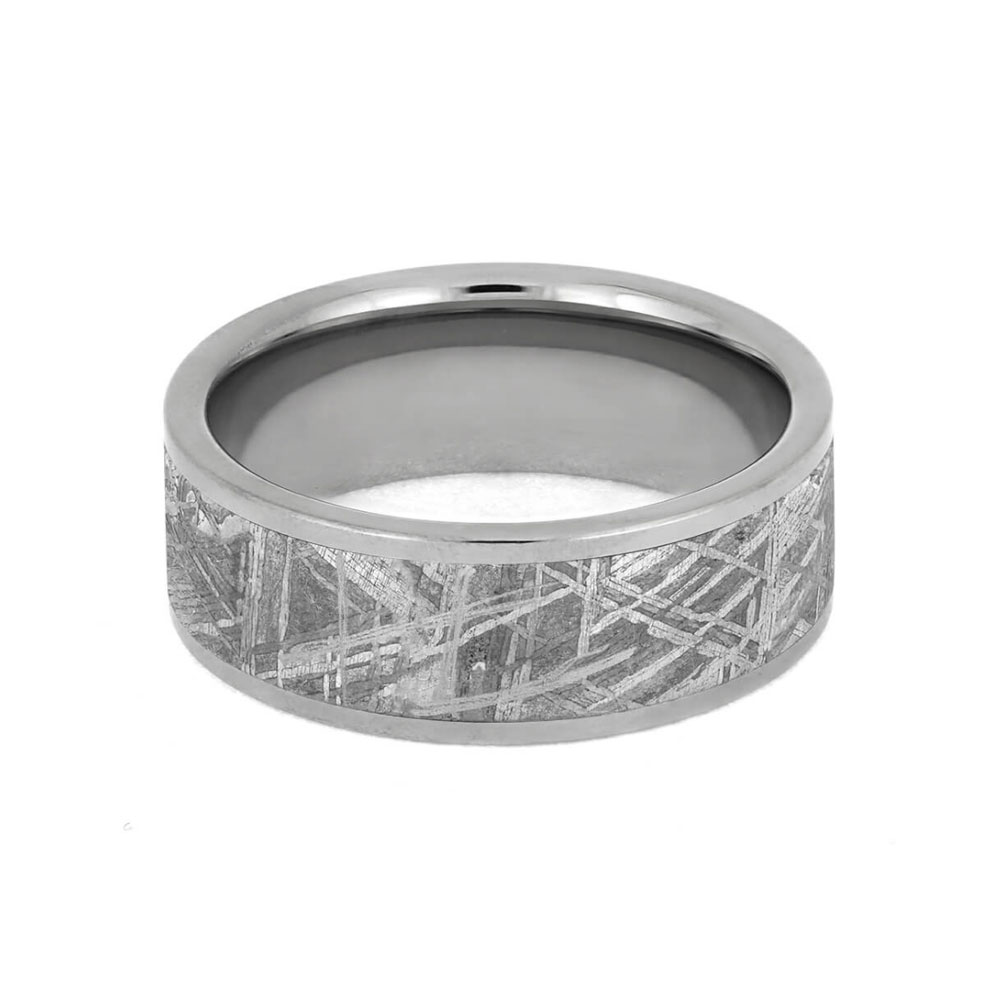 Mens Tungsten Meteorite Wedding Band Temple & Grace UK
