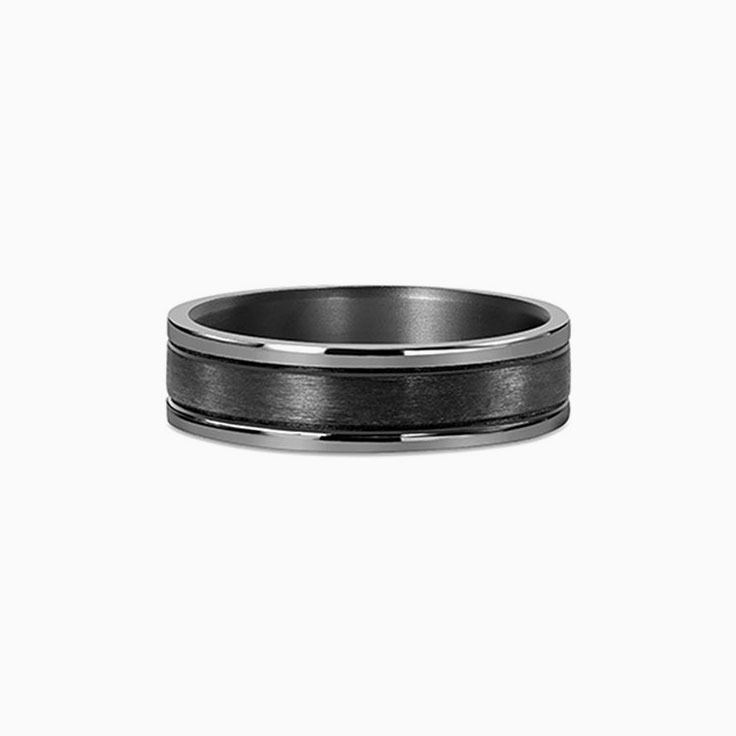 Classic Tantalum And Carbon Fibre Band 587B05