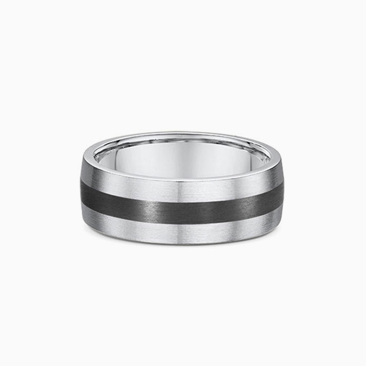 Tantalum And Gold Wedding Ring 816A07