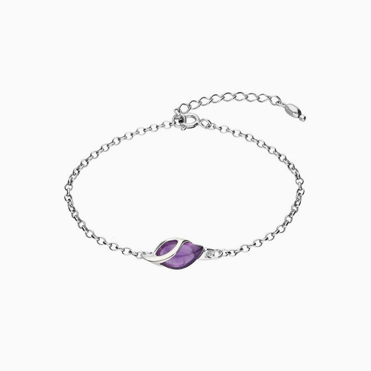 Pear Amethyst Bracelet