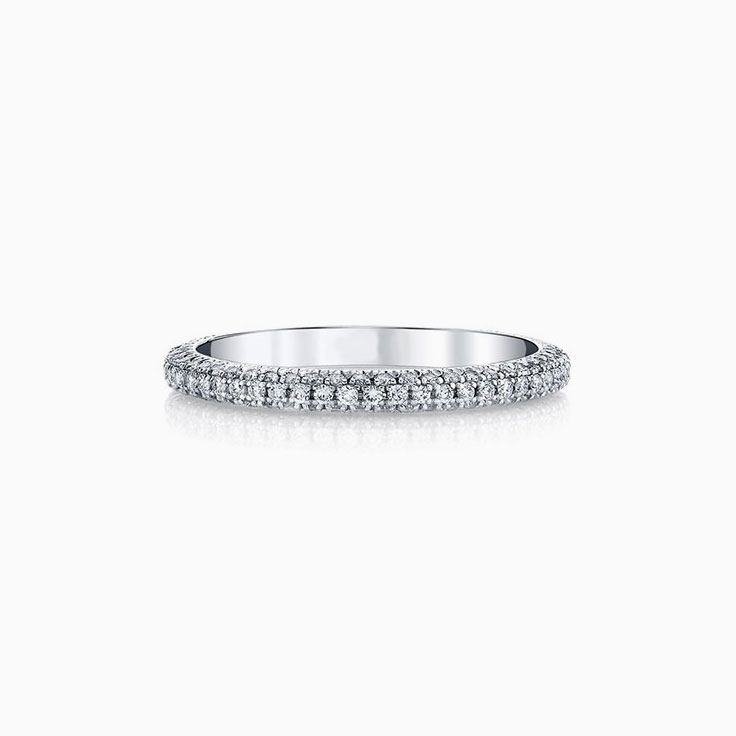 Pave Lab Diamond Wedding Ring