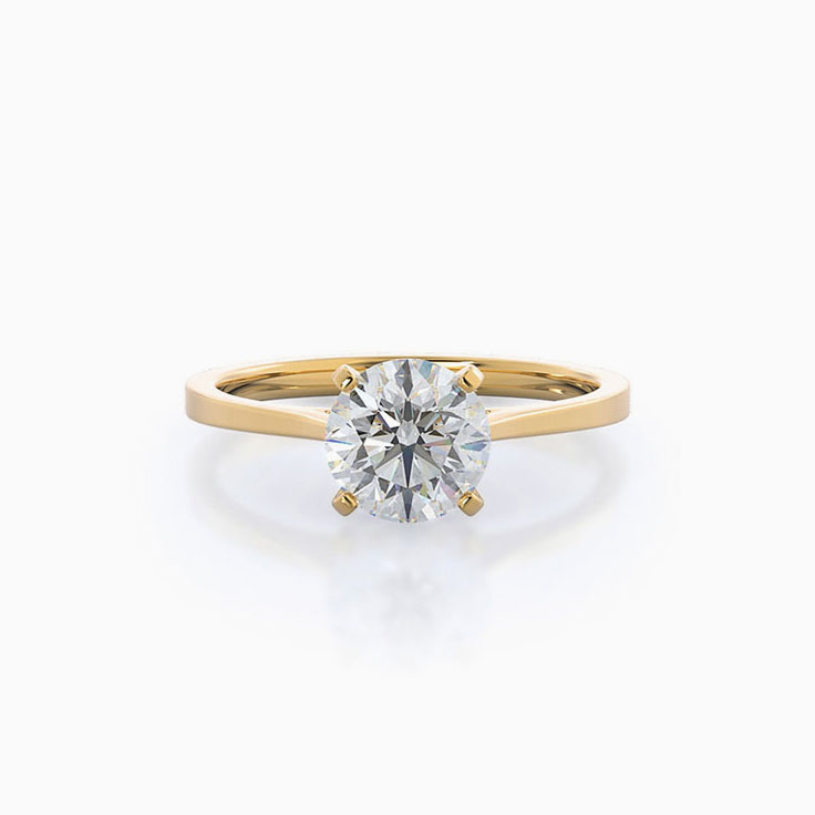 Classic Solitaire Lab Diamond Engagement Ring