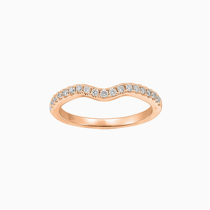 Fitted Lab Diamond wedding ring