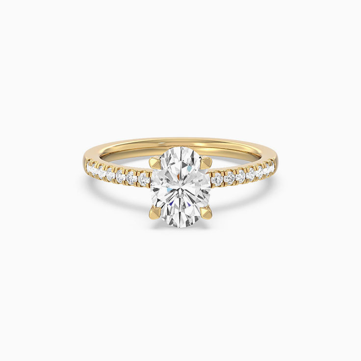 Oval Halo Classic Lab Diamond Engagement Ring