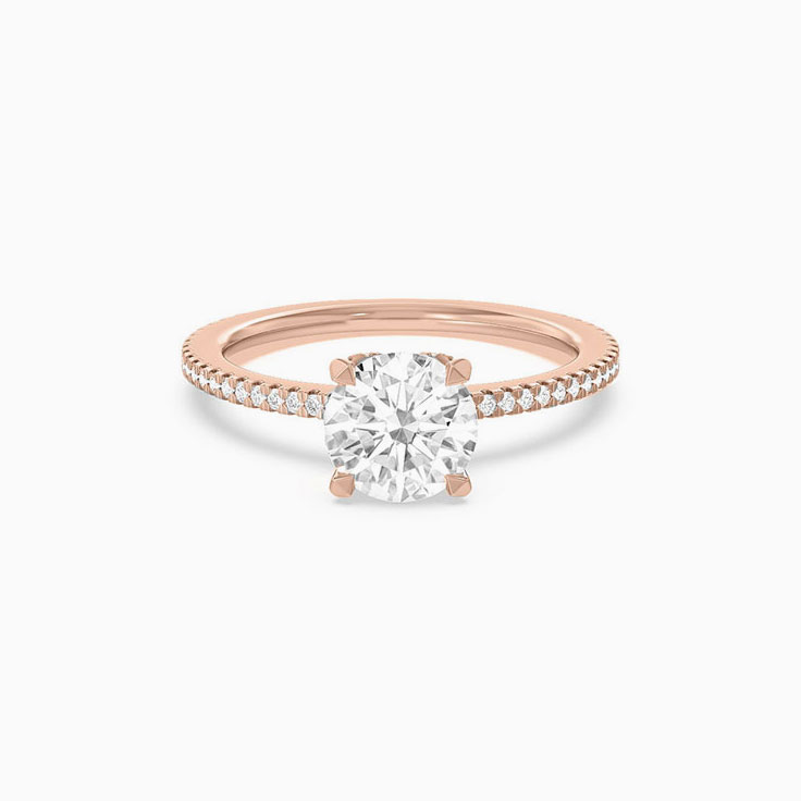 Full Eternity Lab Diamond Engagement Ring