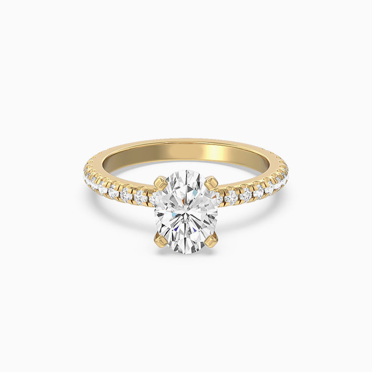 Oval Lab Grown Diamond Engagement Ring