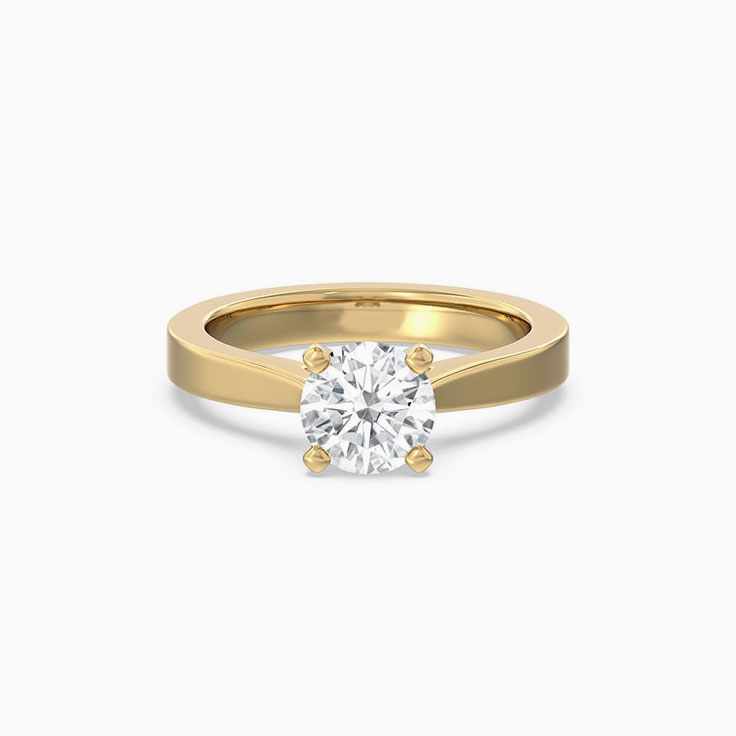 Solitaire Cathedral Engagement Ring