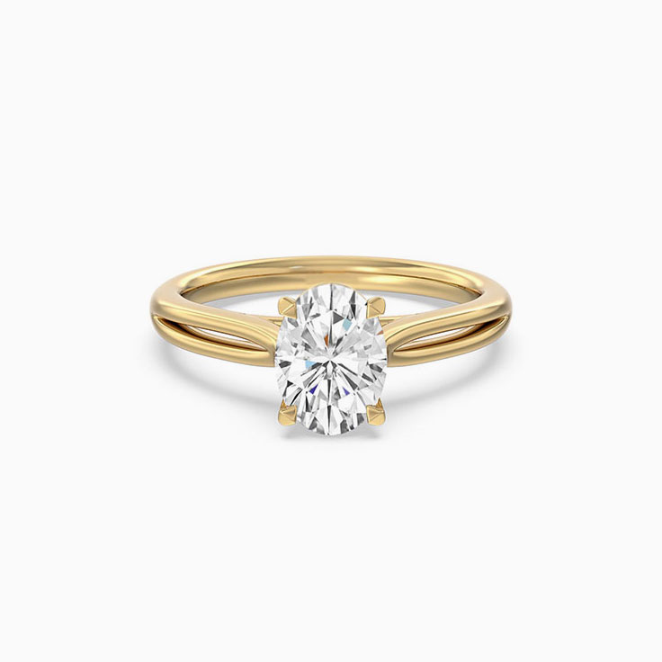 Solitaire Oval Engagement Ring
