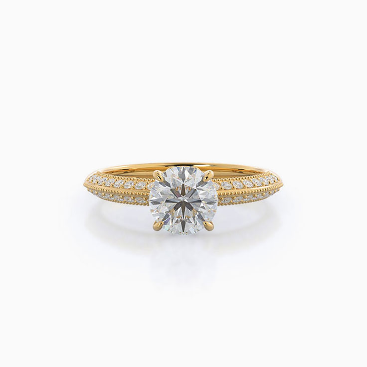 knife edge engagement ring