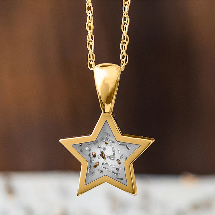 White Star Meteorite Necklace