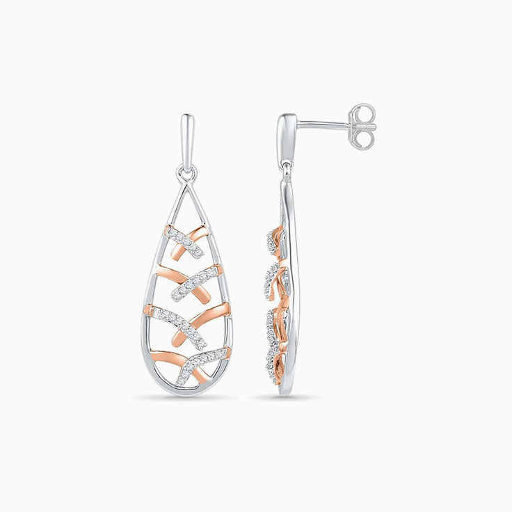 Diamond Teardrop Earrings
