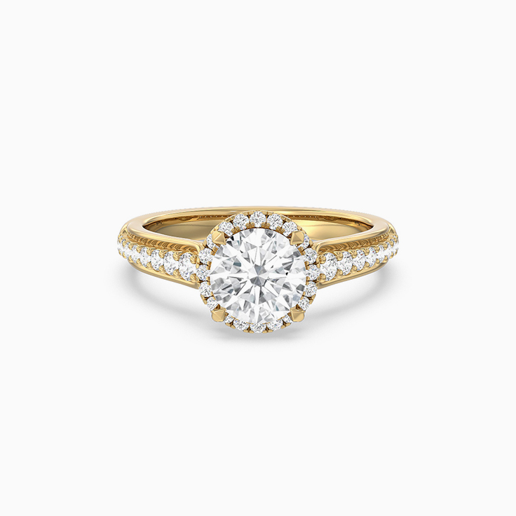 Halo engagement ring