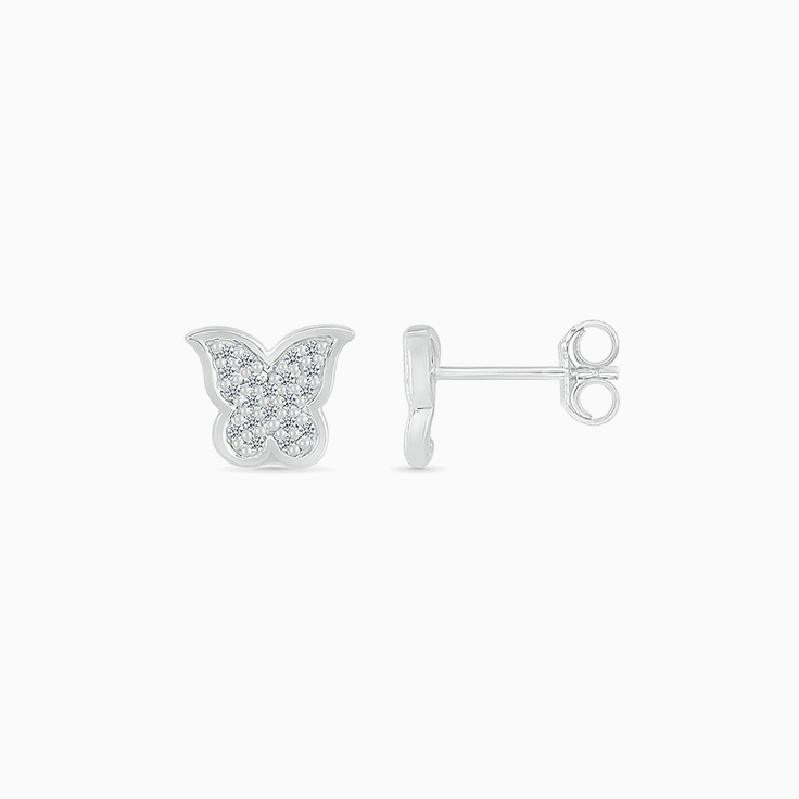 Butterfly Diamond Studs