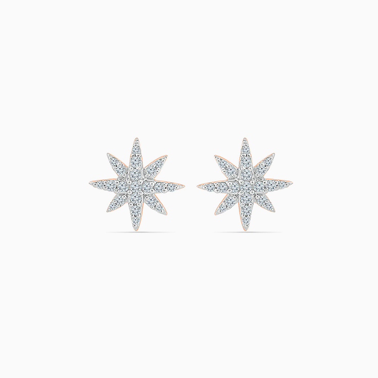 Star Shape Cluster Earrings