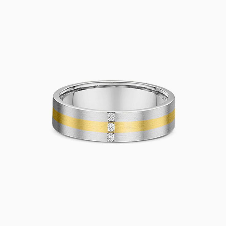 5mm Three Stone Wedding Band