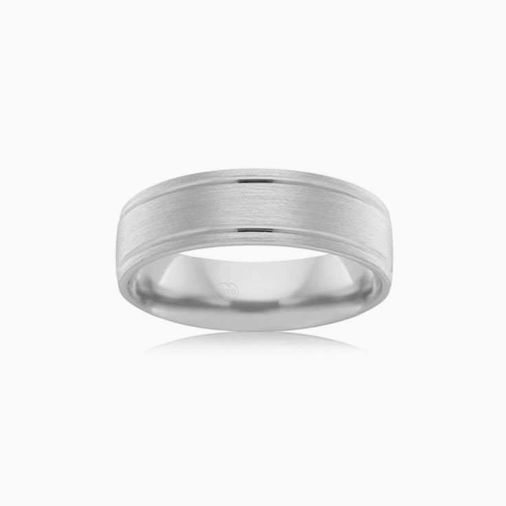 4mm Double Grooved Wedding Ring