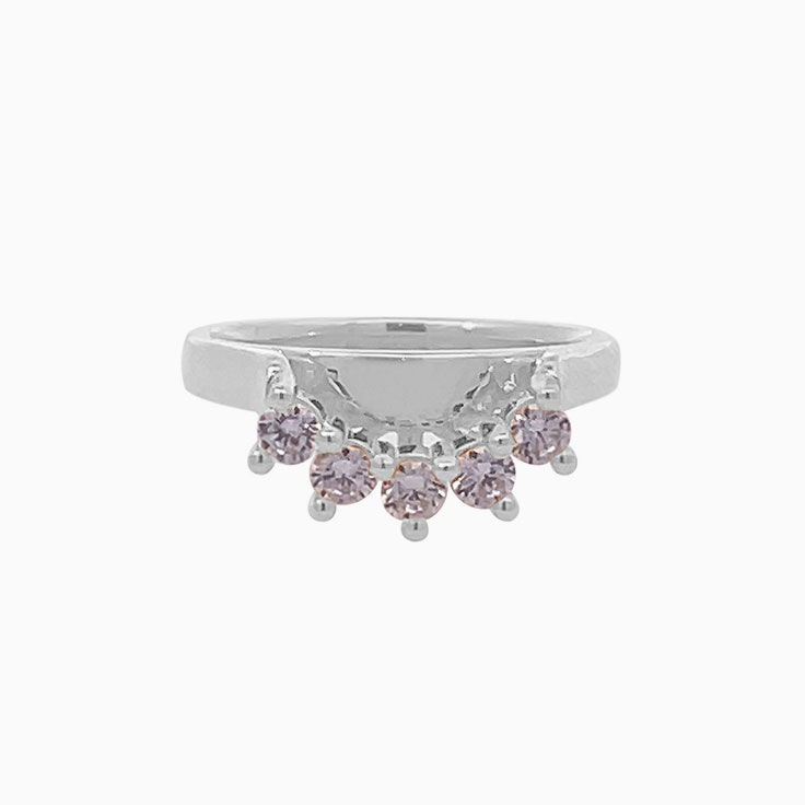Five Diamond Gold Ring