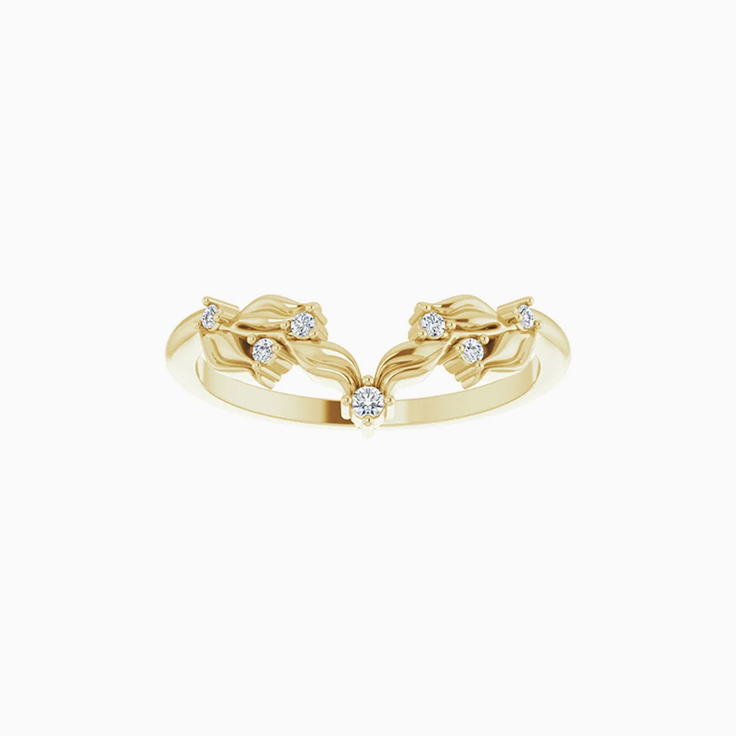 contour wedding ring