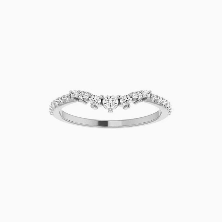 Curved Diamond Band