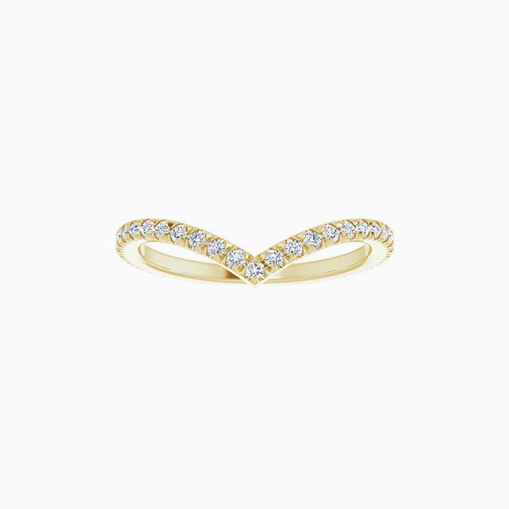 V Shape Wedding Ring