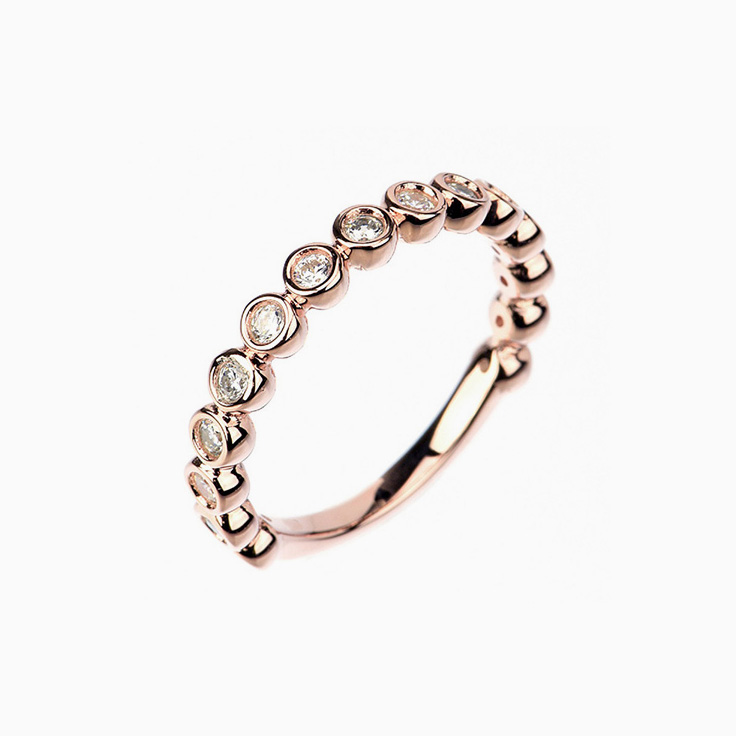 Bezel Wedding Band