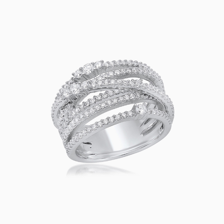diamond band dress ring