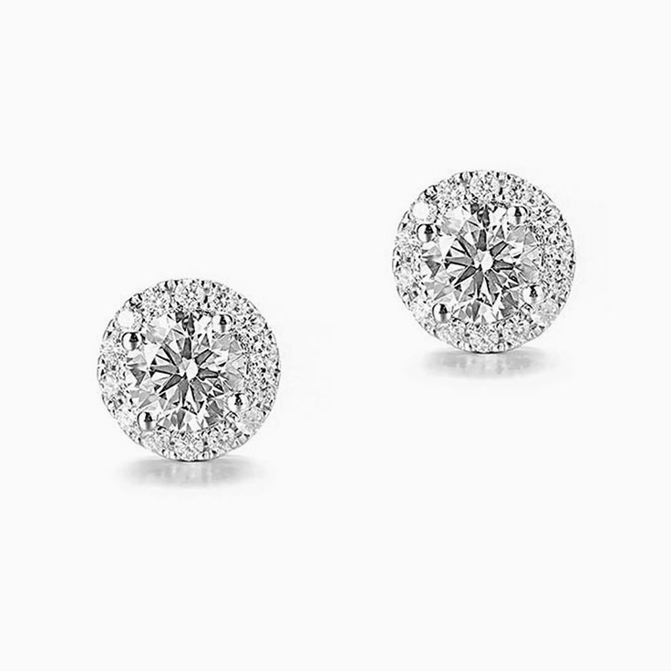 Diamond Halo Studs