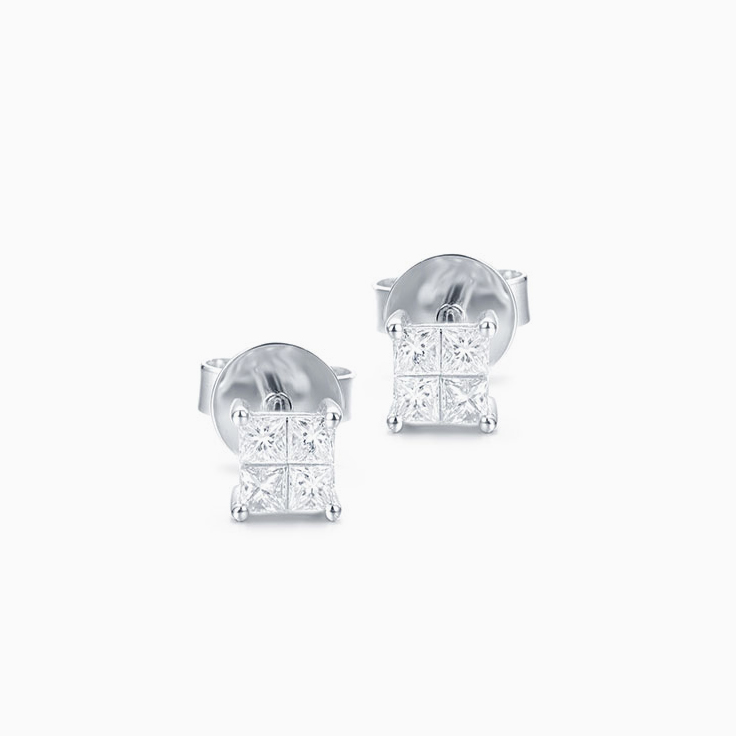Princess Cluster studs