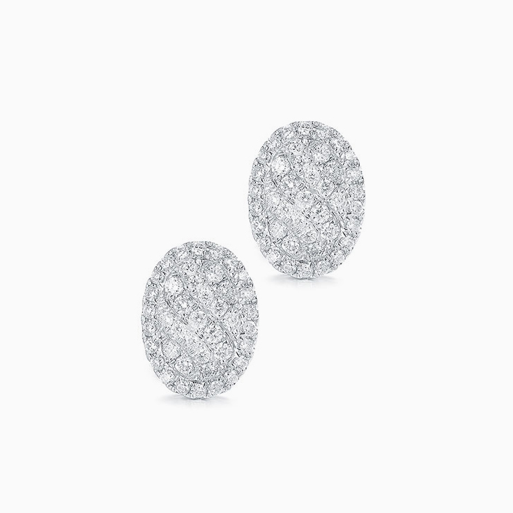 Oval Shape Diamond Studs
