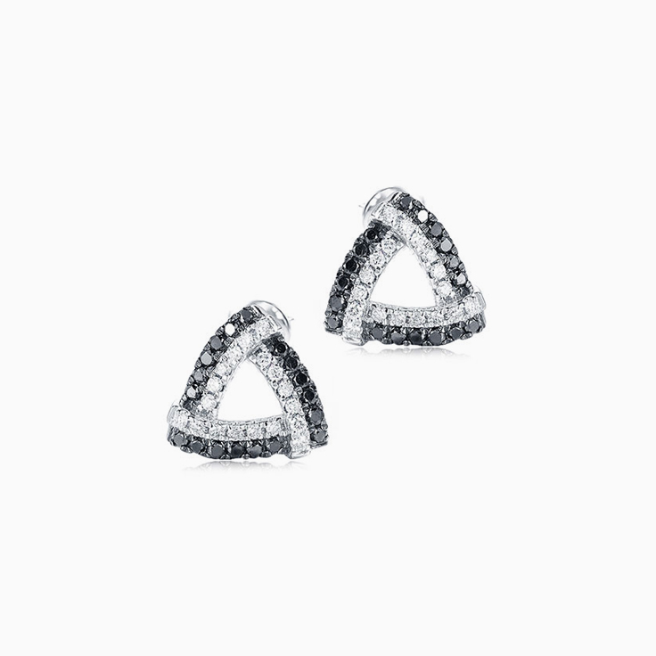 Black and White Diamond Studs