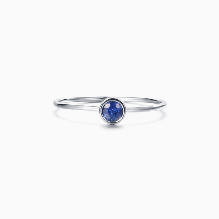 Blue Saphhire Stack Ring