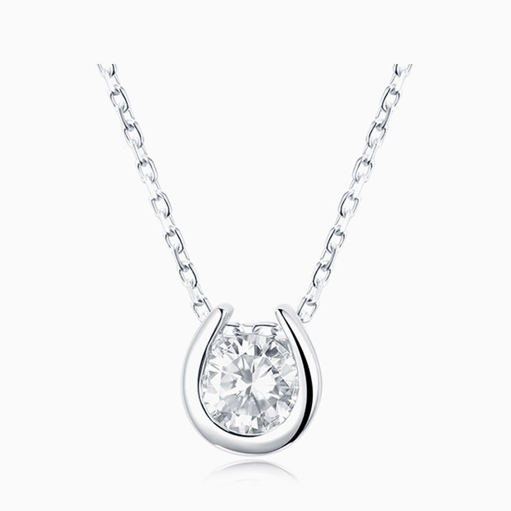 Partial Bezel necklace