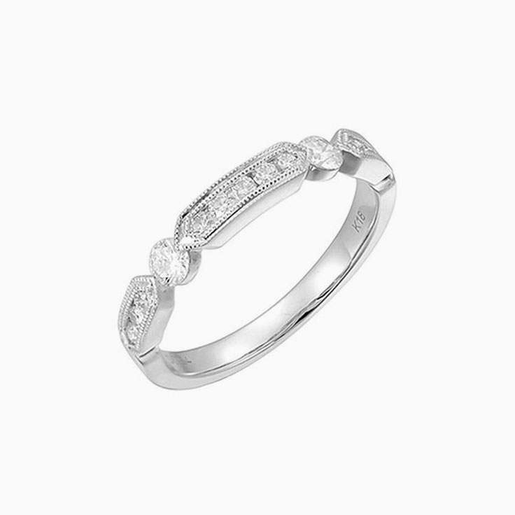 Patterned Ladies wedding ring 3107