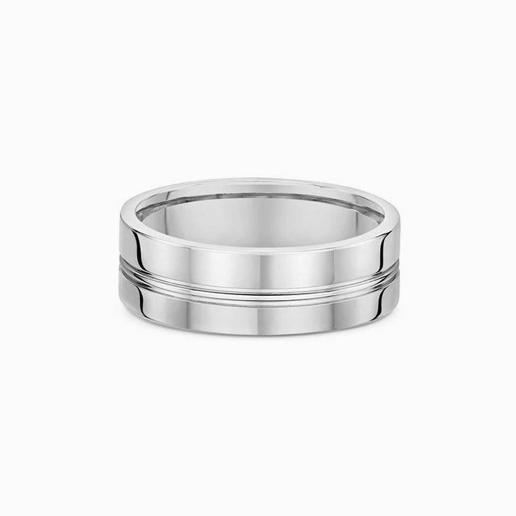 Two Tone Mens Wedding ring 3371