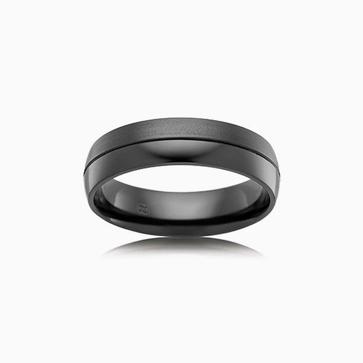 Polished and Brushed Mens Ring CW4440