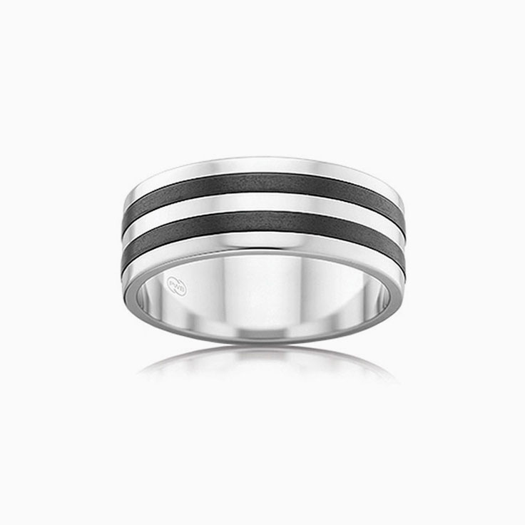 White gold and Zirconium ring ZRJ4409