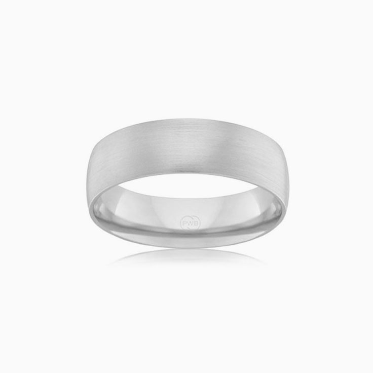 Parallel grain finish mens ring HHR3562