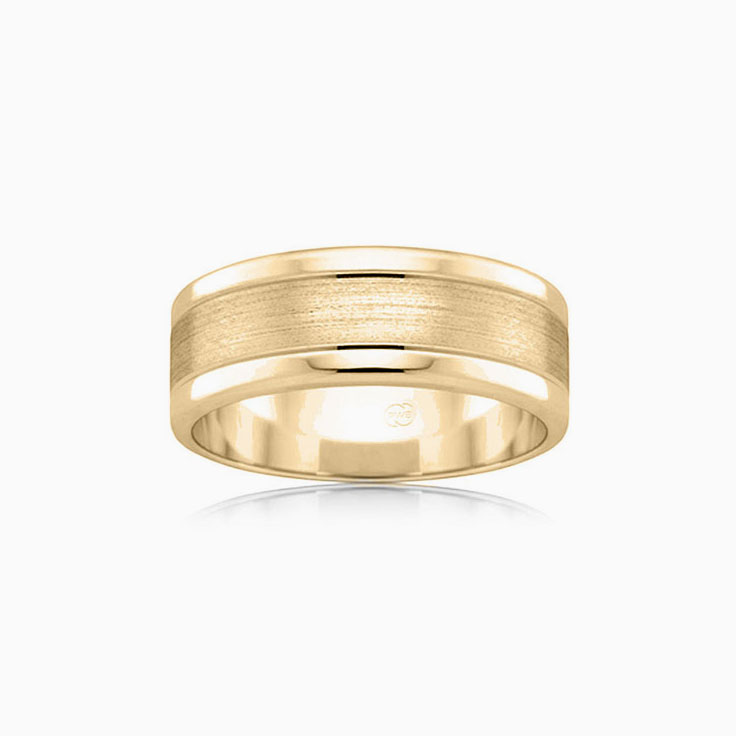 Centre Matt Wedding ring F2702