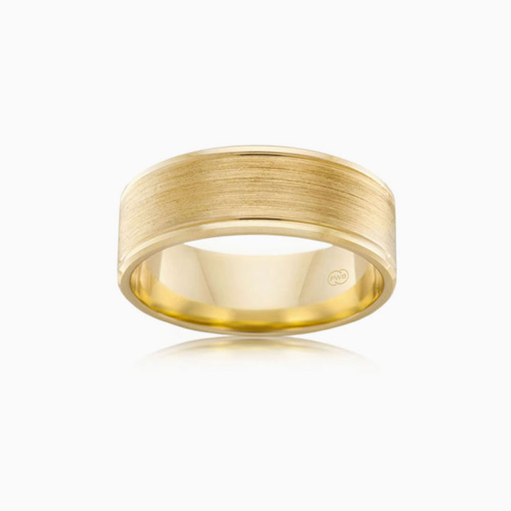 Simple Stacked Wedding Ring