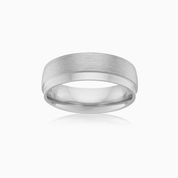 Side Step Mens wedding ring HR3689
