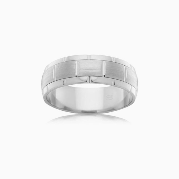 Matt and polished finish ring J2712