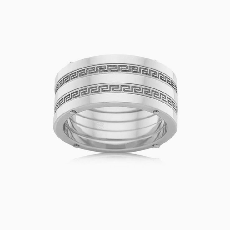 Meander Mens Wedding ring
