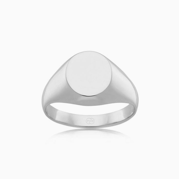 Oval Mens Signet Ring