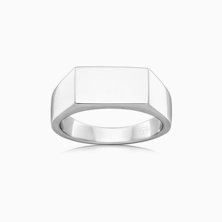Plain Signet Mens Band