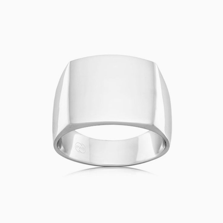Classic Rectangle Signet Mens Ring
