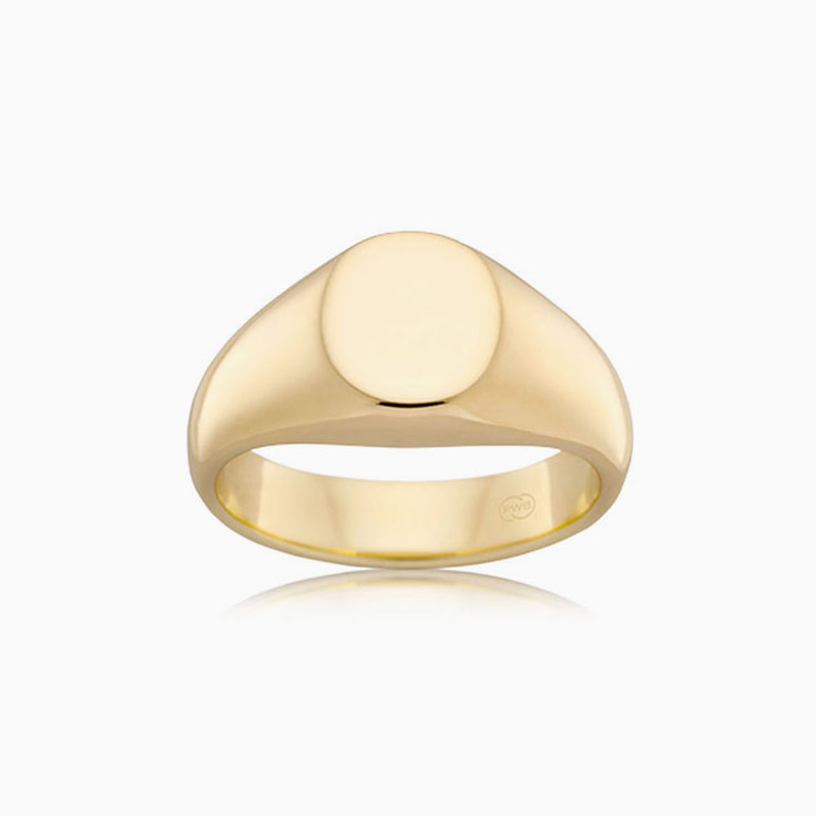 Classic Signet Wedding Ring For Men