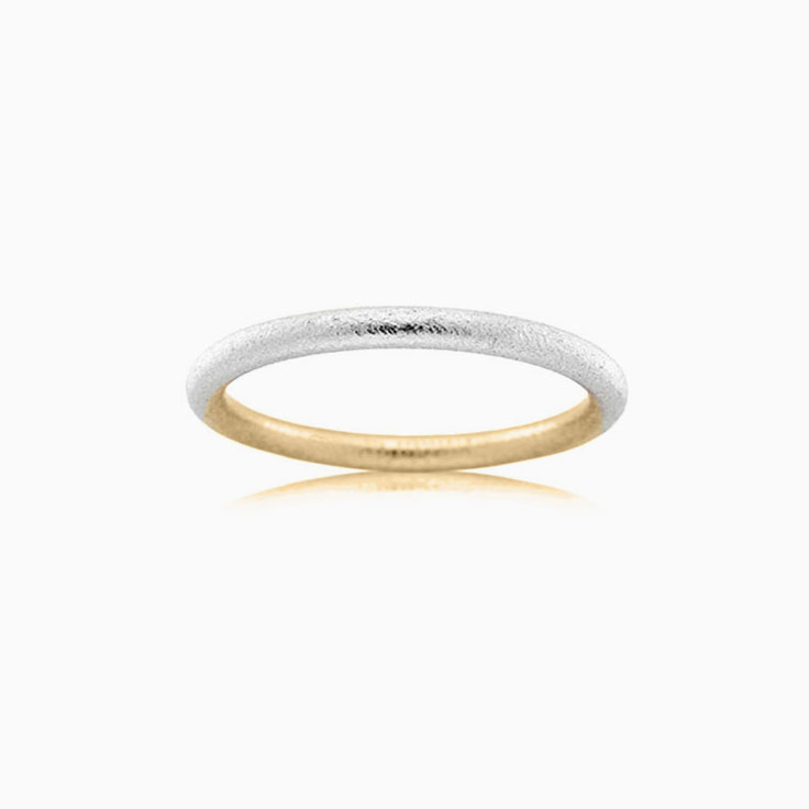 Two tone ladies wedding ring 2T3700