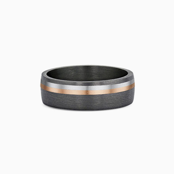 Gold and Tantalum wedding ring 649A01